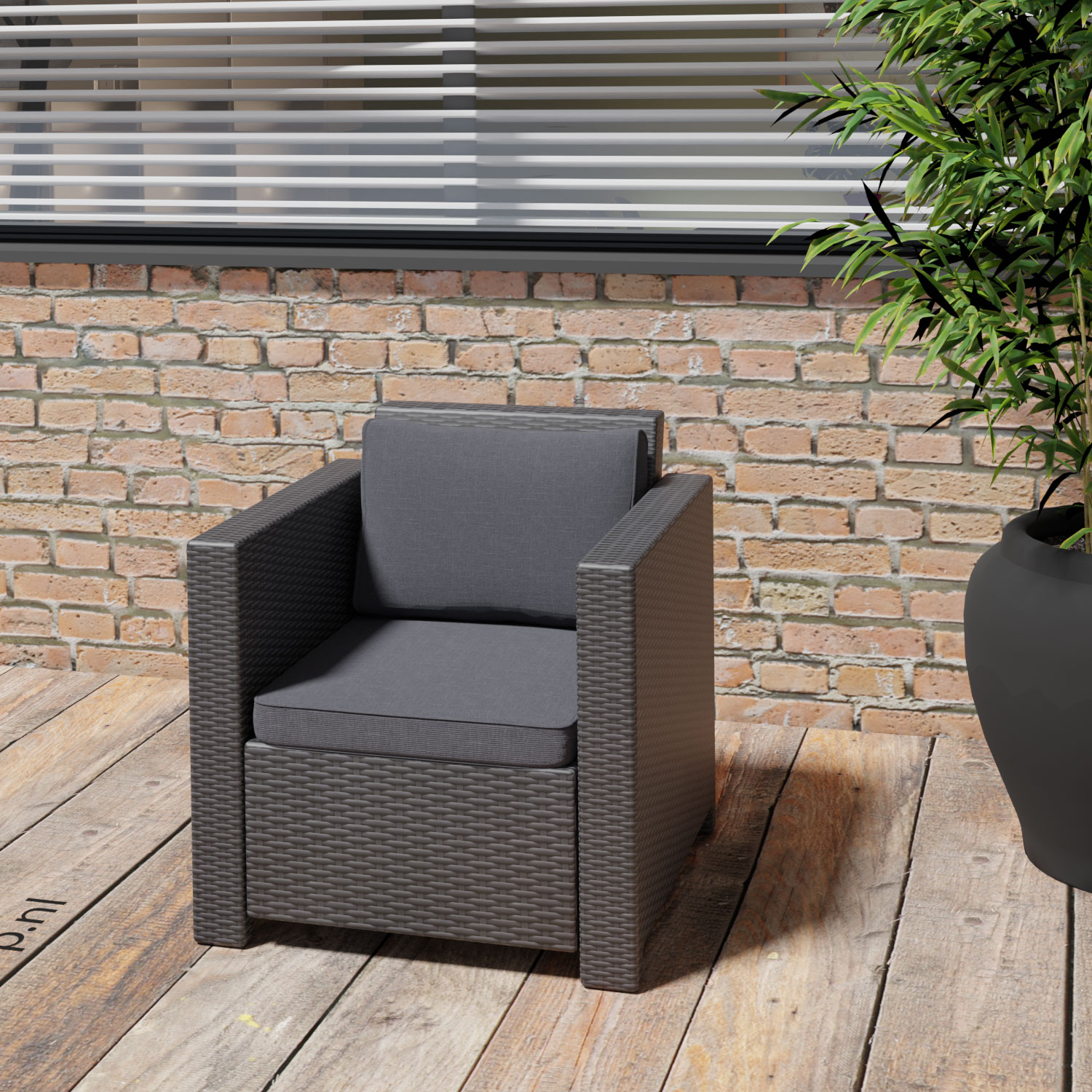 Lounge kussens voor wicker stoel