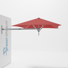 Paraflex muurparasol 200x200cm Classic arm - Colorum (Pepper)