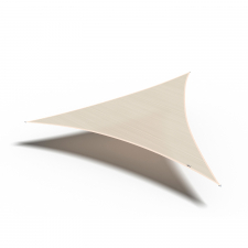 Schaduwdoek shade sail HDPE driehoek 3,6m (Off white)