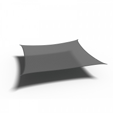 Schaduwdoek shade sail HDPE vierkant 5m (Anthracite)