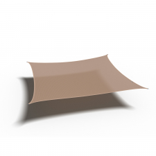 Schaduwdoek shade sail HDPE vierkant 5m (Sand)