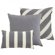 Sierkussenset - Double stripe grey