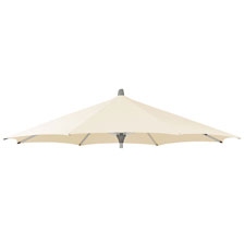 Stokparasoldoek Glatz Alu-twist - 270cm rond (eggshell)